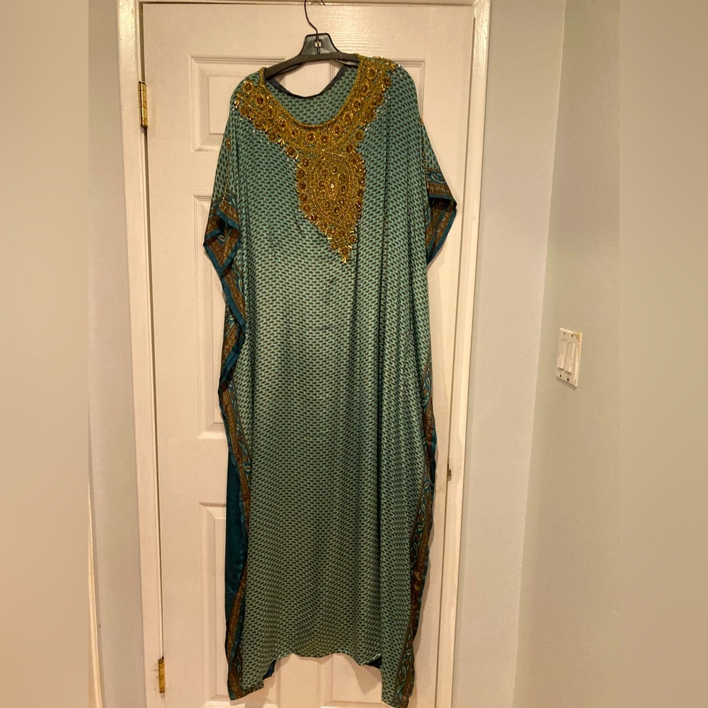 Kaftan !Brand new Silk Kaftan with hand embellishment